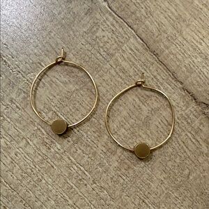 Natalie Borton Gold Hoops - 1”